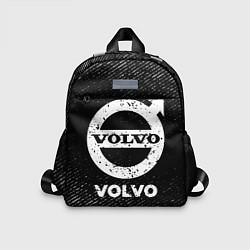 Детский рюкзак Volvo с потертостями на темном фоне, цвет: 3D-принт