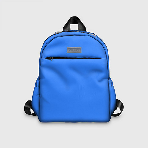 Детский рюкзак Однотонный неоновый синий цвет / 3D-принт – фото 1