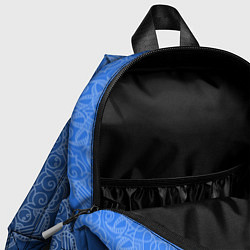 Детский рюкзак Мандала на градиенте синего цвета, цвет: 3D-принт — фото 2