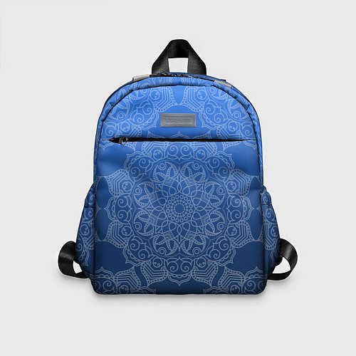 Детский рюкзак Мандала на градиенте синего цвета / 3D-принт – фото 1