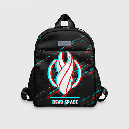 Детский рюкзак Dead Space в стиле glitch и баги графики на темном / 3D-принт – фото 1