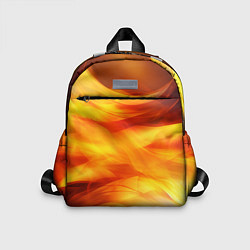 Детский рюкзак Огонь: арт нейросети, цвет: 3D-принт