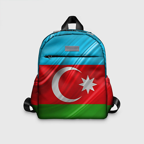 Детский рюкзак Азербайджанский флаг / 3D-принт – фото 1