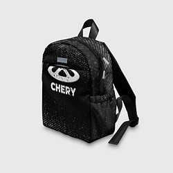 Детский рюкзак Chery с потертостями на темном фоне, цвет: 3D-принт — фото 2