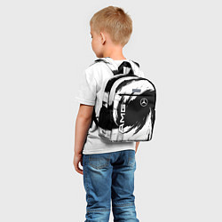 Детский рюкзак Mercedes benz - white color, цвет: 3D-принт — фото 2