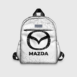 Детский рюкзак Mazda с потертостями на светлом фоне