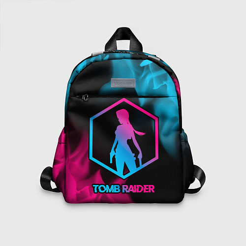 Детский рюкзак Tomb Raider - neon gradient / 3D-принт – фото 1