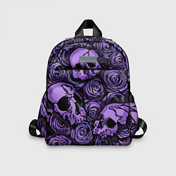 Детский рюкзак Узор Розы и Черепа, цвет: 3D-принт