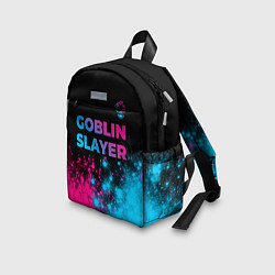 Детский рюкзак Goblin Slayer - neon gradient: символ сверху, цвет: 3D-принт — фото 2