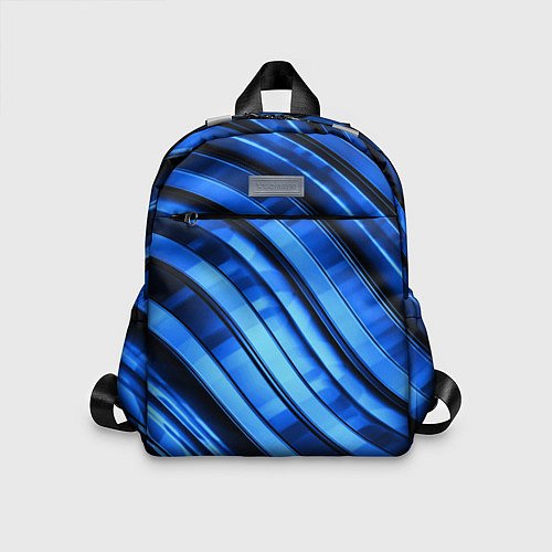 Детский рюкзак Темно-синий металлик / 3D-принт – фото 1