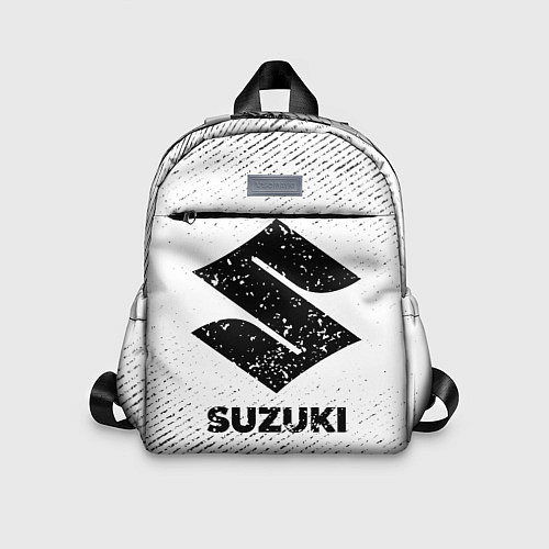 Детский рюкзак Suzuki с потертостями на светлом фоне / 3D-принт – фото 1