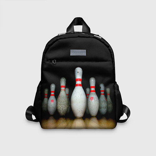 Детский рюкзак Боулинг - кегли на дорожке / 3D-принт – фото 1