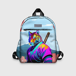 Детский рюкзак Тигр-самурай - Япония, цвет: 3D-принт