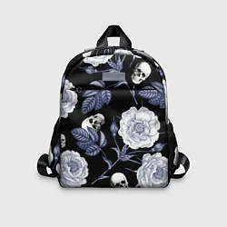 Детский рюкзак Черепа с розами, цвет: 3D-принт
