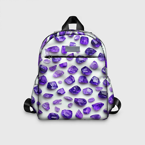 Детский рюкзак Россыпь аметистов / 3D-принт – фото 1