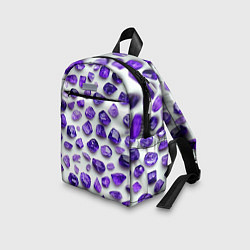 Детский рюкзак Россыпь аметистов, цвет: 3D-принт — фото 2