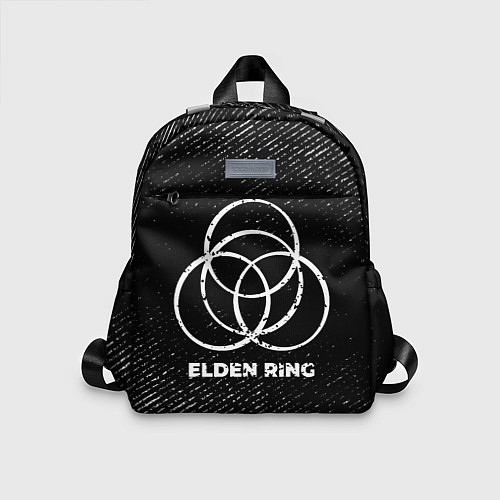 Детский рюкзак Elden Ring с потертостями на темном фоне / 3D-принт – фото 1