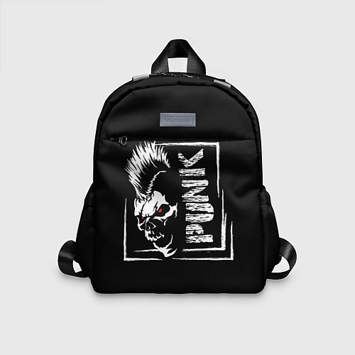 Детский рюкзак Панк - череп с ирокезом / 3D-принт – фото 1