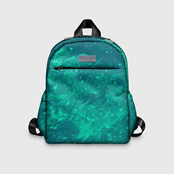 Детский рюкзак Художественный зелёный, цвет: 3D-принт