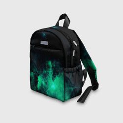 Детский рюкзак Зелёная галактика Midjourney, цвет: 3D-принт — фото 2