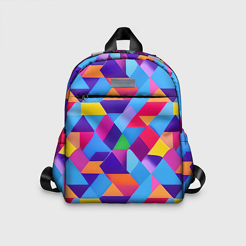 Детский рюкзак Геометрическая абстракция красок / 3D-принт – фото 1
