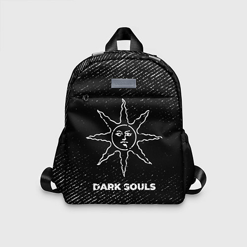 Детский рюкзак Dark Souls с потертостями на темном фоне / 3D-принт – фото 1