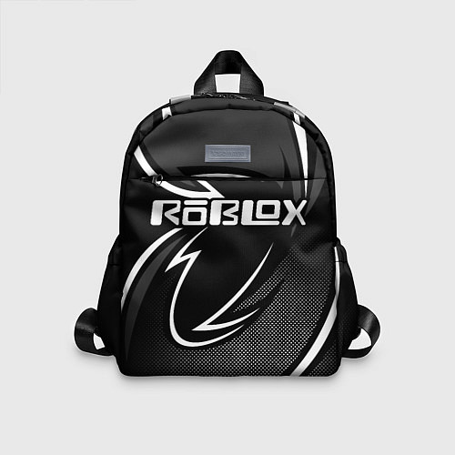 Детский рюкзак Роблокс - белая линия / 3D-принт – фото 1