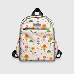 Детский рюкзак Pretty flowers, цвет: 3D-принт