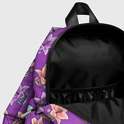Детский рюкзак Разноцветные лилии цветы, цвет: 3D-принт — фото 2