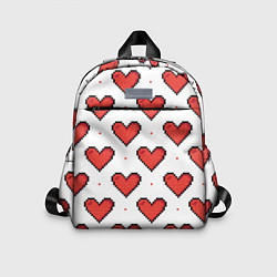 Детский рюкзак Pixel heart, цвет: 3D-принт