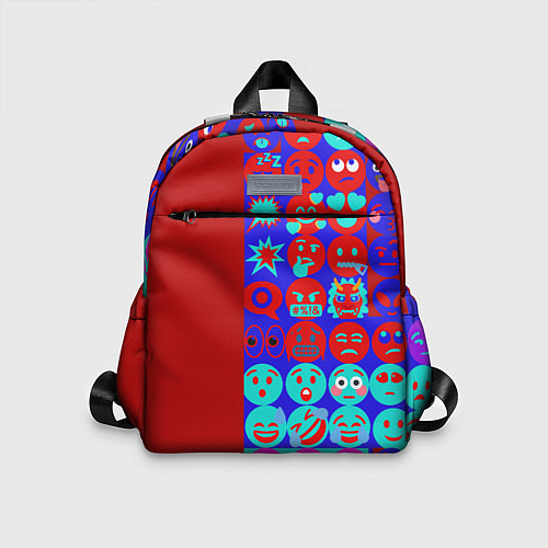 Детский рюкзак Смайлики для общения / 3D-принт – фото 1