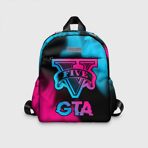 Детский рюкзак GTA - neon gradient / 3D-принт – фото 1