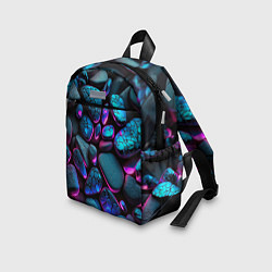 Детский рюкзак Неоновые камни, цвет: 3D-принт — фото 2