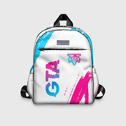 Детский рюкзак GTA neon gradient style: надпись, символ
