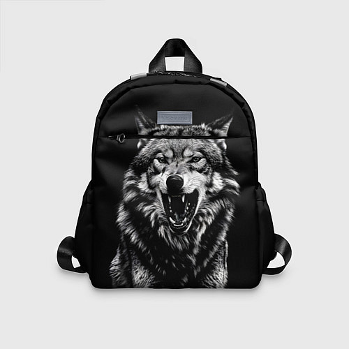 Детский рюкзак Злой волчара / 3D-принт – фото 1