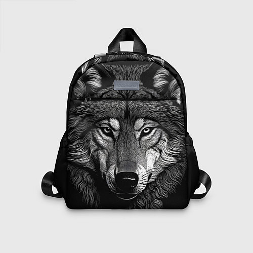 Детский рюкзак Спокойный уверенный волк / 3D-принт – фото 1