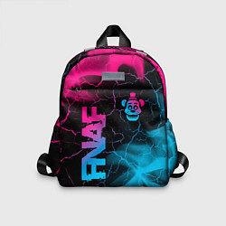 Детский рюкзак FNAF - neon gradient: надпись, символ, цвет: 3D-принт
