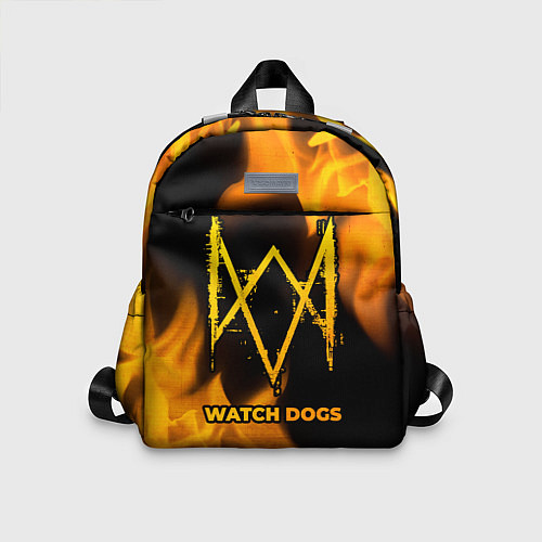 Детский рюкзак Watch Dogs - gold gradient / 3D-принт – фото 1