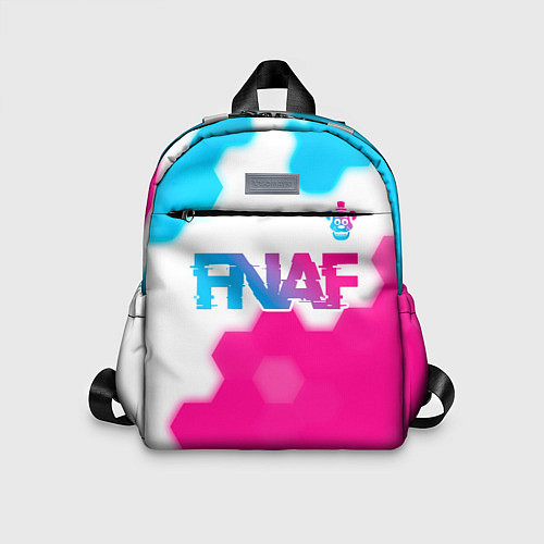 Детский рюкзак FNAF neon gradient style: символ сверху / 3D-принт – фото 1