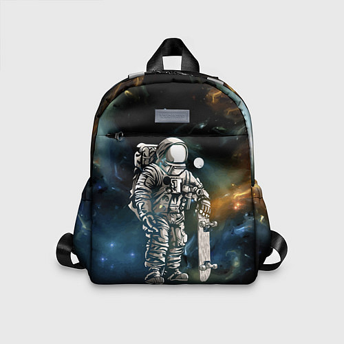 Детский рюкзак Космонавт-скейтбордист / 3D-принт – фото 1