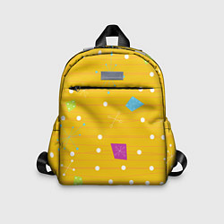 Детский рюкзак Yellow abstraction, цвет: 3D-принт