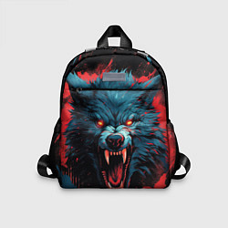 Детский рюкзак Wolf black red