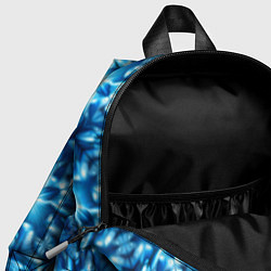Детский рюкзак Светящиеся голубые цветы, цвет: 3D-принт — фото 2