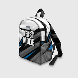 Детский рюкзак Beast mode - blue sport, цвет: 3D-принт — фото 2