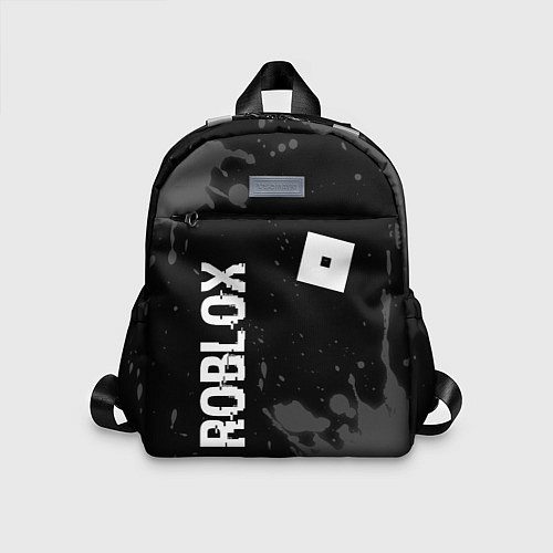 Детский рюкзак Roblox glitch на темном фоне: надпись, символ / 3D-принт – фото 1