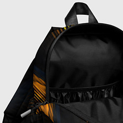 Детский рюкзак Black yellow cyberpunk phantom liberty, цвет: 3D-принт — фото 2