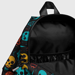 Детский рюкзак Skull party, цвет: 3D-принт — фото 2