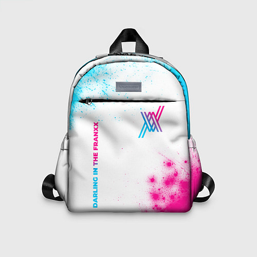 Детский рюкзак Darling in the FranXX neon gradient style: надпись / 3D-принт – фото 1