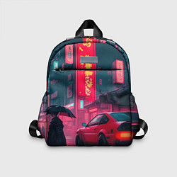 Детский рюкзак Дождь на улицах Японии, цвет: 3D-принт