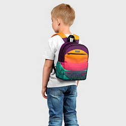 Детский рюкзак Синтовый закат, цвет: 3D-принт — фото 2